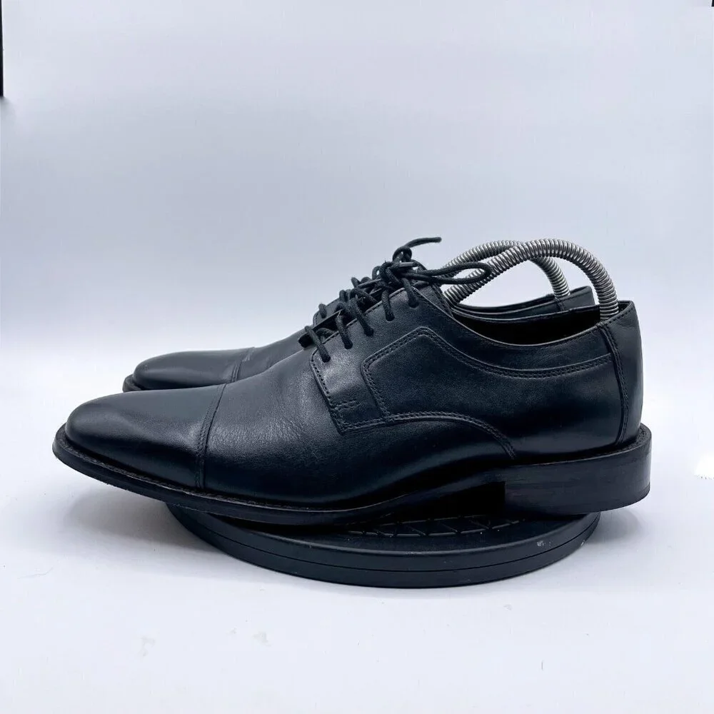J Murphy by Johnston & Murphy Oxfords Dress Shoes Mens Size 9M Black Leather
